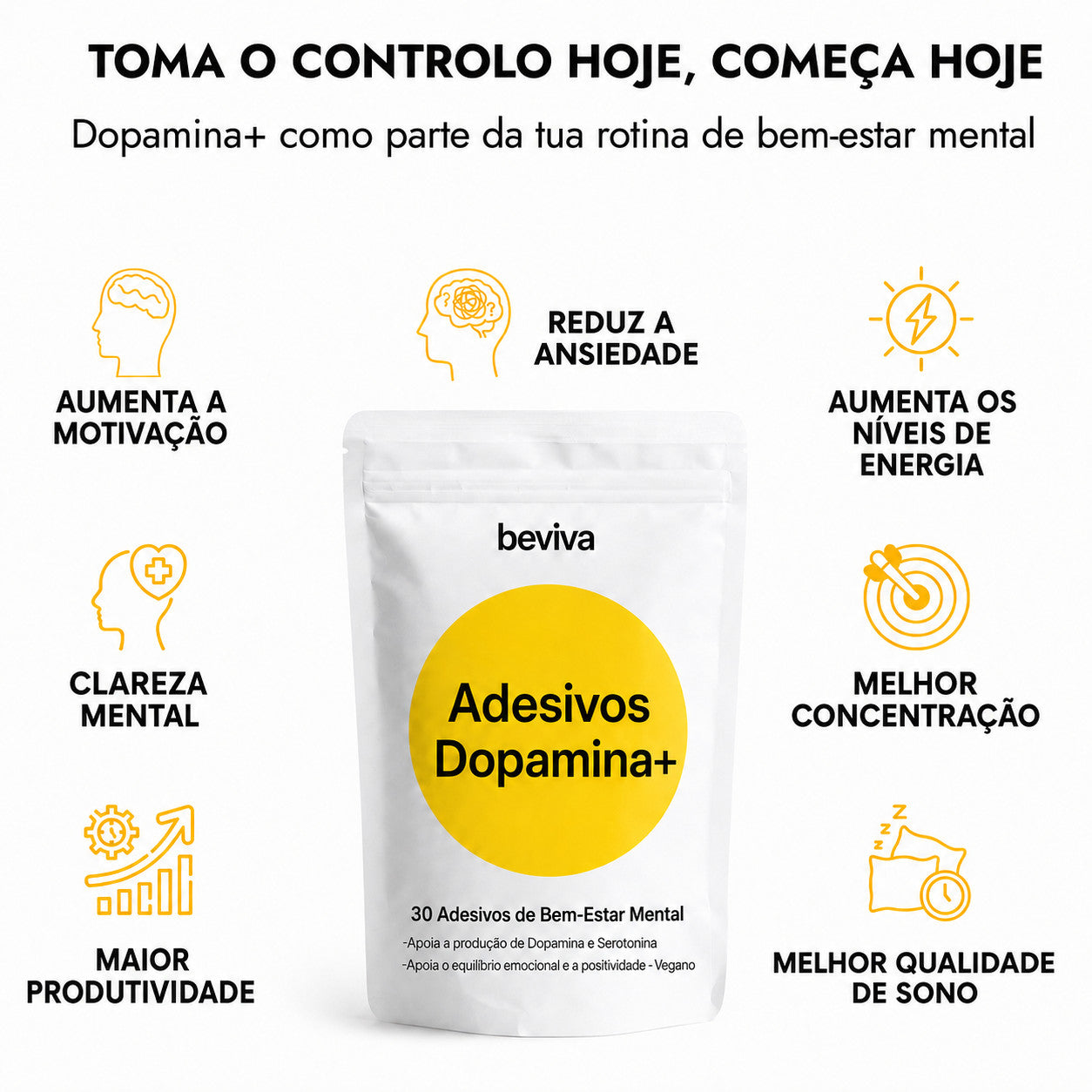 Adesivos Dopamina+ (1 + 2 GRÁTIS)
