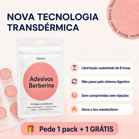Adesivos de Berberina / Sem Agulhas, Sem Comprimidos, Sem Desculpas