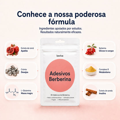 Adesivos de Berberina / Sem Agulhas, Sem Comprimidos, Sem Desculpas